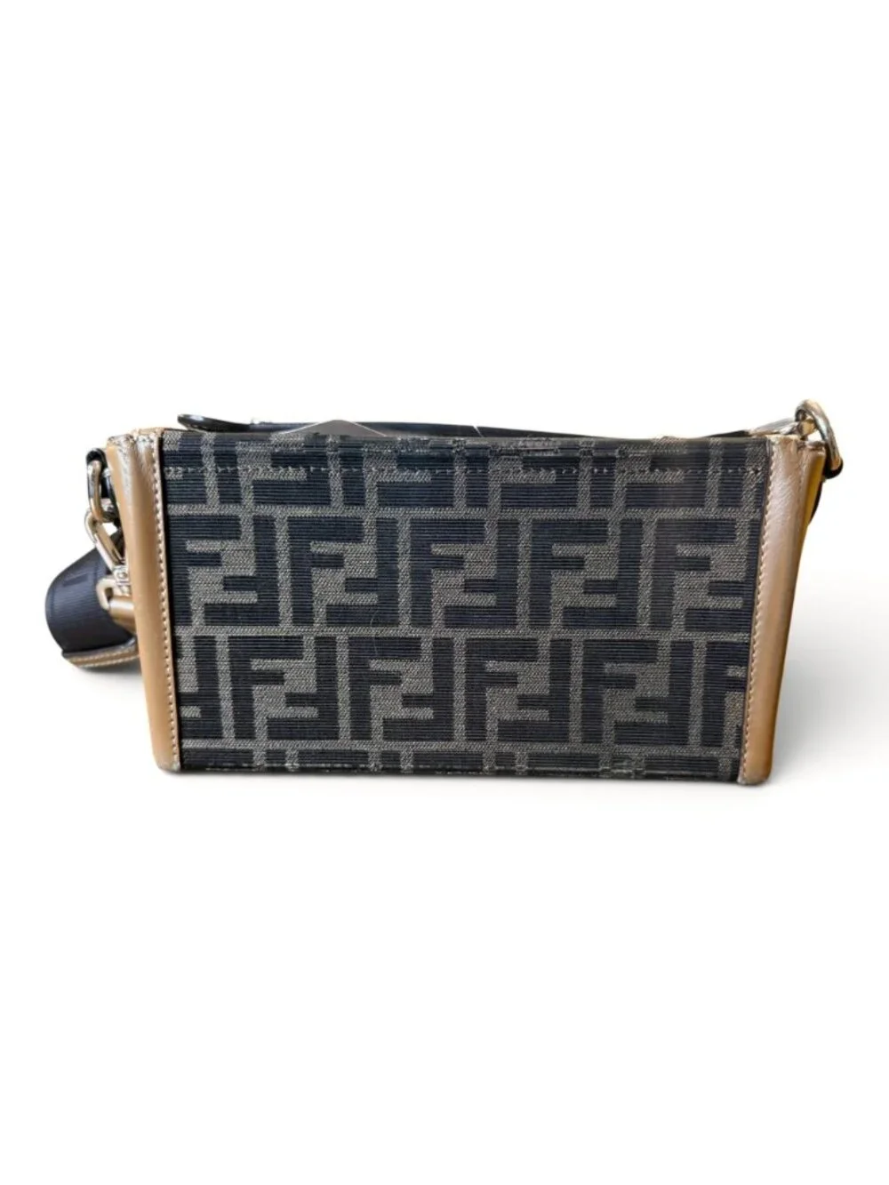 Fendi Zucca Mini Soft Trunk with Adjustable Crossbody Strap and COA